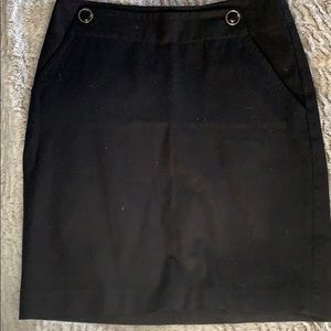 Banana Republic Size 8 Black Pencil Skirt.